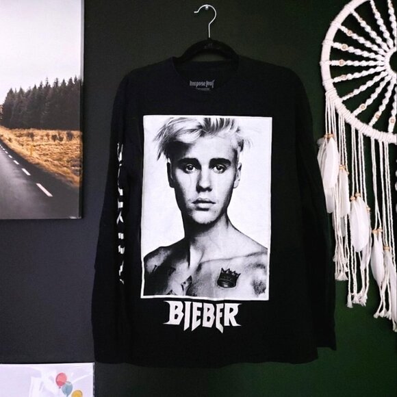 𝅺justin BIEBER SORRY PURPOSE TOUR LONGSLEEVE - Picture 1 of 3